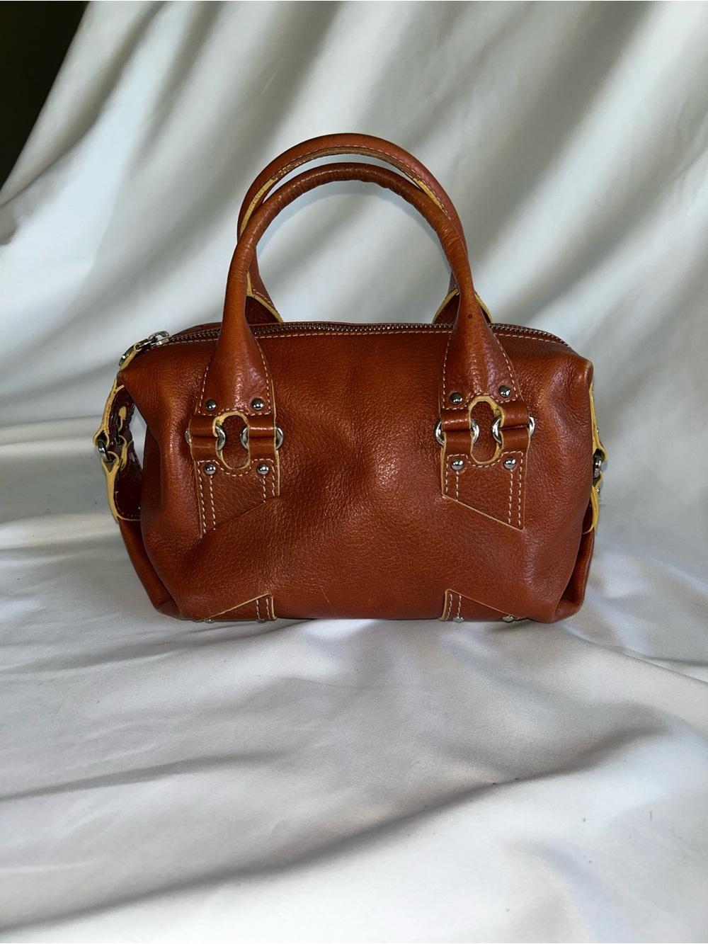 Vintage Cole Haan Village Tan Leather Handbag